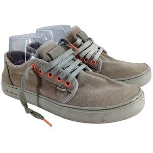 Satorisan Heisei Grey Beige Suede Comfort Low Top Tennis Shoes Size 39 US 8